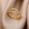 Anel Aberto de Luxo com Banho de Ouro 18K Totalmente Cravejado de Diamantes, Anel de Zircônia, Anel Feminino da Moda e de Alto Padrão, Venda Quente Transfronteiriça