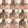 Collares transfronterizos de estilo punk de alta resistencia para hombres y mujeres, estilo gótico de subcultura, cadenas para la clavícula y collares de personalidad de nicho de moda