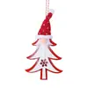 Nuevas decoraciones navideñas transfronterizas, colgantes navideños, colgantes de hombre viejo sin rostro de árbol de Navidad y Rudolph, en stock del fabricante