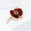 Nova Broche Criativo de Liga Esmaltada PP Flor de Papoula Moda Versátil para Terno Feminino Casaco Corsage Broche de Joia