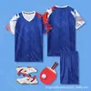 Uniformes de Tenis de Mesa Personalizados Directo de Fábrica Impresión Digital Todo en Uno Adultos Niños Competición Entrenamiento Jerseys Transpirables de Secado Rápido