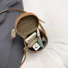 Moda de Verano Bufanda de Seda Tejida Bolso Pequeño Tipo Cubo Bolso Cruzado al Hombro Casual de Moda para Mujer Este Año