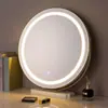 Espejo de Maquillaje de escritorio de escritorio led con luz de relleno carga tocador giratorio dormitorio estilo ins corazón de chica celebridad de internet