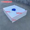 Tanque de Agua Rectangular Plano Horizontal de Plástico PE para RV, Cubo de Agua de Almacenamiento Modificado para Hogar, Exterior, Montaje en Techo de Coche