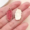Colgantes de aleación navideños con goteo de aceite hombre de jengibre muñeco de nieve Papá Noel campana adornos de regalo accesorios para joyería DIY