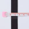 Faixa Elástica de Tricô Preta e Branca para Cintura de Bebê, Faixa de Ajuste para Touca de Peruca, Faixa Elástica de Crochê em Nylon com Alta Elasticidade