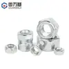 Tuerca de seguridad de chapa metálica galvanizada Guwanji Gb6184 de hierro hexagonal autoblocante anti-aflojamiento M4-M20