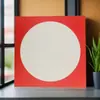 Papel para Esboço 8K com Moldura de Papelão com Quadrado Externo e Círculo Interno para Desenho Artístico Infantil, Esboço e Pintura Tradicional Chinesa em Estilo Tradicional