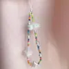 Cadena para Teléfono Estilo Celebridad Ins Cordón de Teléfono con Cuentas de Colores Nube Correa Corta para Teléfono Correa Corta para Muñeca