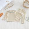 2025 Nuevo Conjunto de Ropa de Otoño para Bebé Niña, Lindo Body con Cuello de Muñeca, Leggings de Estilo Infantil y para Niño Pequeño, Conjunto de Dos Piezas