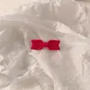 Estilo Coreano Nuevo Clip de Pelo Rojo de Alta Textura Pinza de Pato Pinza Lateral Clip para Flequillo Dulce Rojo de Internet Pinza Pequeña Accesorios para el Cabello para Mujeres