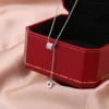 Collar de Plata Esterlina s925 con Borla de Cintura de Hombre Pequeño para Mujer, Nueva Llegada, Lujo Ligero, Cadena de Clavícula Circular, Sensación de Alta Gama, Colgante de Cadena de Lana