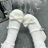 Zapatos Pequeños de Cuero Mary Jane sin Cordones Planos Uniforme Jk Mocasines Estilo Británico para Mujer 2025 Lazo Lolita