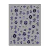 Redanco Novo 3D Plano Ins Popular Adesivos de Unha Laser Rosa Vermelho Flor Seca Decalques de Unha DH1105