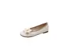 Mocassins Florais Doces Femininos 2026 Novo Estilo de Verão com Saias Estilo Fada Mocassins Solado Macio Slip-ons