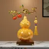 Traga Riqueza e Tesouro, Enfeites de Cabaça, Cinco Bênçãos, Sala de Estar de Alto Padrão da Casa, Hall de Entrada, Decoração de Armário de Vinho, Presente de Inauguração