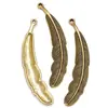 YuenZ pequeños accesorios de joyería de aleación con plumas colgante para pulsera DIY colgante de collar venta directa de fábrica D329