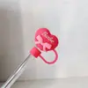 Cubiertas de Silicona para Popotes Transfronterizas Dibujos Animados Tapas a Prueba de Polvo para Popotes Tapas para Bebidas Té con Leche 8mm 10mm Tapones Suaves de Goma Personalizados