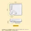 Prato Quadrado para Dumpling com Recipiente para Molho, Prato Quadrado Dividido de Cerâmica para Uso Doméstico, Prato Simples para Pratos Frios, Bandeja Nórdica