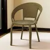 Silla de Ratán con Respaldo Tejido para Balcón, Silla de Ocio para Uso Doméstico, Adecuada para Apartamentos Pequeños, Patio Exterior, Personas Mayores y Juego de Sillas para Mesa de Té