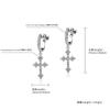Explosões transfronteiriças orelha superior fio indolor clipe de orelha círculo brincos de diamante brincos de personalidade cruzada masculina