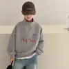 Sudadera de Otoño para Niños 2026 Nuevo Estilo para Niños Mayores, Ropa Deportiva Suelta para Primavera y Otoño, Top Infantil con Cuello Alto
