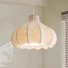 Lustre de Seda Estilo Antigo Silencioso Luminária de Cabeceira para Quarto Lâmpadas para Sala Estilo Francês Creme Vintage Estudo Restaurante