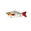 Cebo Artificial de Plástico 10CM 15G Plástico Biónico Señuelo Duro Simulación de Pez Multi-sección Pez Cebo Artificial Señuelo para Pesca de Agua Dulce Señuelo de Siete Secciones