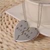 Collar de pareja con costuras de corazón roto y explosiones europeas y americanas