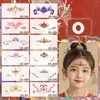 Pegatinas de Tatuaje de Cejas Coloridas Nuevas Femeninas con Brillo Duraderas Impermeables Lindas Estilo Antiguo de Dunhuang Niños y Niñas Maquillaje Performance