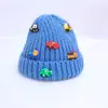 En stock Gorro de punto para niños Otoño e invierno nuevo original cochecito pequeño elegante cálido gorro de lana Versátil tocado Transfronterizo