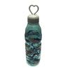 Taza botella de refresco cuadrada asa en forma de corazón impresión taza portátil pajita regalo publicitario taza al por mayor RS-201288