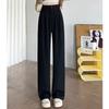 Pantalones de Pierna Ancha de Cintura Alta para Mujer, Pantalones Rectos Holgados con Efecto Adelgazante, Nuevo Estilo de Verano 2024, Cubre Cadera, Pantalones Versátiles Casuales de Traje