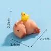 Adornos de Micro Paisaje, Muñecos de Capibara Realistas Creativos y Lindos, Manualidades de Resina, Adornos para Coche y Escritorio