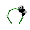Nueva Diadema de Panda de Alta Gama para Niños y Adultos, Diadema de Muñeco de Peluche para Niñas, Pinza para el Cabello para Lavarse la Cara, Venta al por Mayor