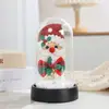 Lámpara Decorativa de Navidad Pantalla Flor Transparente Cubierta Antipolvo Papá Noel Adornos Pequeños Decorativos Árbol de Navidad Luminoso Venta al por Mayor
