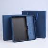 Set de bolígrafos de colores para cuaderno Caja de embalaje de cartón kraft vintage Tapa de caja de embalaje de cartón para regalo de mano con LOGO
