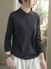 Camiseta Interior de Terciopelo Doble Cara con Cuello Alto, Camiseta de Manga Larga, Nuevo Top para Mujer, Holgado, Casual, Color Sólido, Moderno, Delgado y Versátil