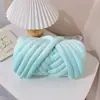 Tira de tela de terciopelo Ins Islandia lana supergruesa manta tejida a mano nido para mascotas almohada núcleo de relleno de terciopelo de cristal Algodón