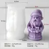Jiahui Mei Velas Aromáticas de Papai Noel Transfronteiriças Molde de Silicone Vela Artesanal de Natal DIY Ornamento