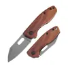 Mini 101 Cuchillo Plegable Portátil para Exteriores Herramientas de Camping para Exteriores Cuchillo para Pepinillos Cuchillo con Mango de Madera Cuchillo de Regalo