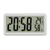 Reloj Electrónico de Temperatura y Humedad Reloj de Pared de Escritorio Magnético para Refrigerador Cocina Reloj Despertador Digital Grande Pegatina de Pared
