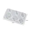 Molde de Silicona para Pendientes de Pegamento de Cristal DIY, Molde de Silicona para Colgantes de Joyería de Estrella Luna Gato Garra Gota de Agua Cuadrado