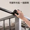 Estante retráctil para ropa de noche de dormitorio, tendedero pequeño, estante para colgar ropa y sombreros en el balcón del hogar, cabecera de cama para estudiantes