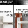 Cerradura de pomo de lengüeta única estilo europeo 2025, cerradura de puerta de baño de aleación de aluminio, a prueba de óxido, silenciosa, especializada para puertas de vidrio en baños y aseos