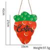 Nuevo colgante de madera de Pascua de Amazon, decoración para el hogar, huevo colorido, tarjeta de madera colgante, placa de puerta de conejo de zanahoria