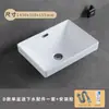 Lavabo de Encimera Redondo Lavabo Semi-empotrado Lavabo de Cerámica Hogar Lavabo Único