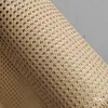 Material de Mimbre de Ratán Natural Artificial, Ratán Artificial en Color Madera Natural, Accesorios para Muebles de Mimbre de Ratán de Plástico PE, Malla de Mimbre de Ratán, Tejido a Mano