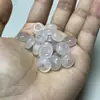 Colgante de Hebilla de Seguridad de Ágata Blanca Natural de Alta Calidad Accesorios Colgantes para Pulsera de Mujer DIY Popular en Transmisión en Vivo Cuentas Sueltas al por Mayor