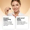 Sérum facial com Vitamina C, um sérum facial hidratante e umectante para uso diário, vem em frasco com conta-gotas
